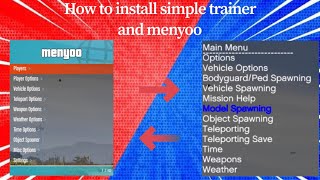 HOW TO INSTALL SIMPLE TRAINER AND MENYOO IN GTA5 | TAMIL GAMEPLAY |