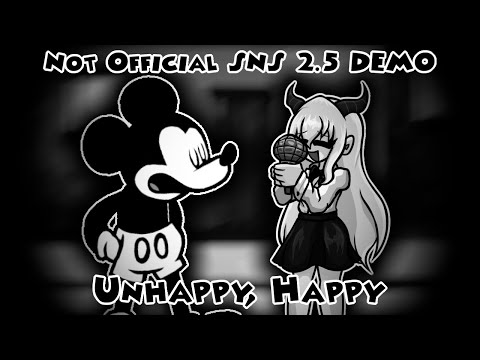 FNF' Sunday Night Suicide 2.5 Fanmade Demo | Unhappy - Happy / White Shiroi and Mickey