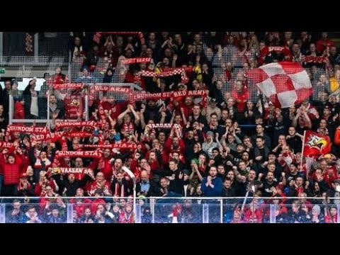 "Punainen ja Valkoinen" Vaasan Sportin kannattajat | Vaasan Sport v Tappara 28.12.2022