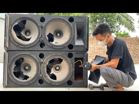 Restoration dual 15 inch two-way professional speaker