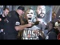 TYSON FURY'S DAD GOES NUTS ON DEONTAY WILDER AS BOTH GO BACK & FORTH DURING FURY'S PIANETA WEIGH IN!