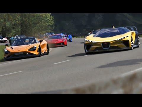 Bugatti Arrow Concept 2024 vs Hypercars at Highlands