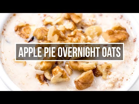 Apple pie overnight oats recipe