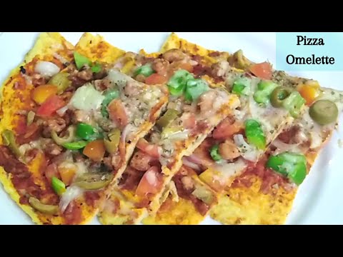Pizza Omelette Recipe  | Egg Pizza Omelette