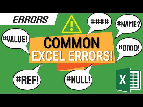 Fix 6 Common Excel Errors in 1 Video 🔥🔥🔥