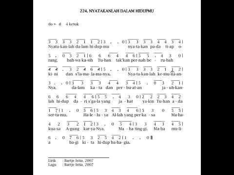 Nyanyian GPM 224 Nyatakanlah Dalam Hatimu