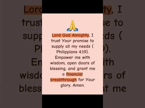 Prayer for Financial Breakthrough