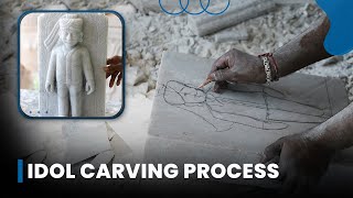Marble Idol Carving | Hand Carving Process of Idol Making | Idol Making Process