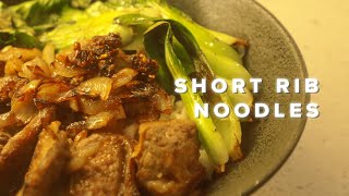 How to "try" to make short rib noodles
