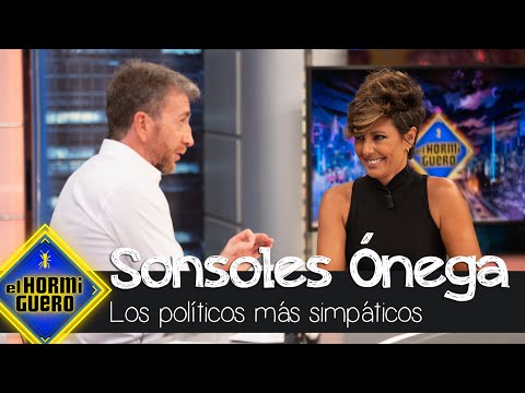 Sonsoles Ónega se moja con los políticos más simpáticos - El Hormiguero