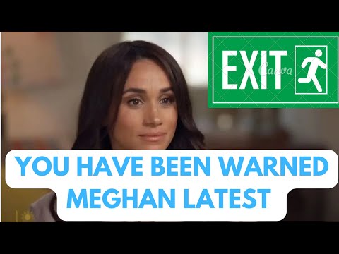 MEGHAN - THERE IS NO ESCAPE ..LATEST NEWS #meghan #meghanmarkle #royal