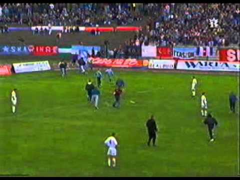 Wisła Kraków supporters attack (1997 year)