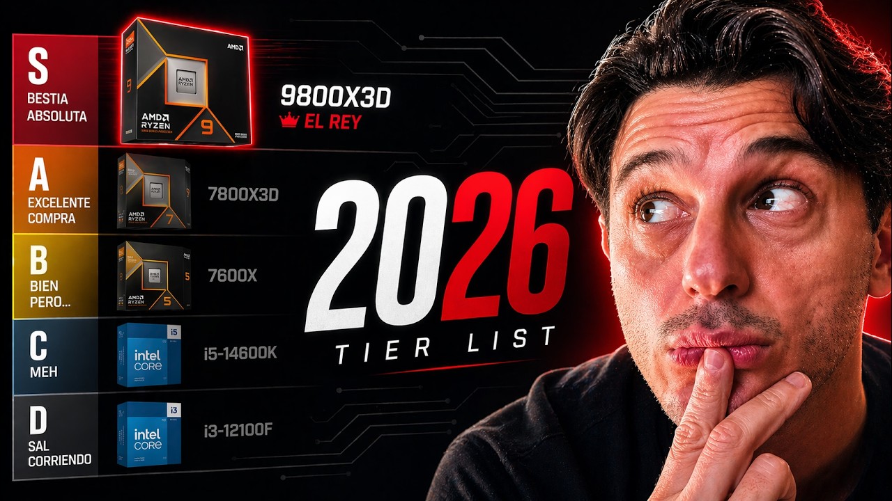 CPUs 2026: MEJORES (y peores) en calidad-precio | Tier List DEFINITIVA