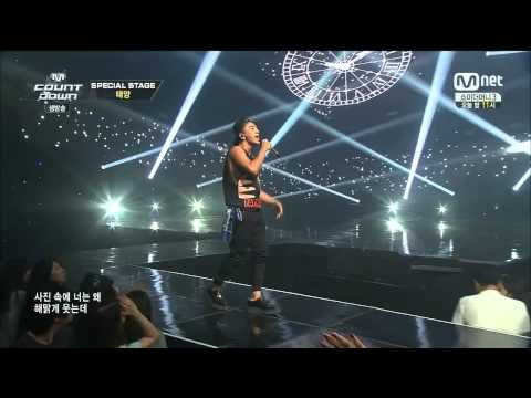 Taeyang on MNet Countdown 20140717 performing Eyes Nose Lips 태양 눈, 코, 입