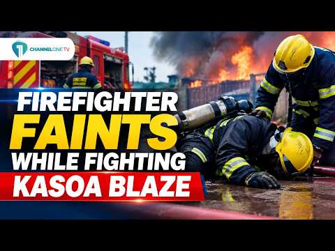 Firefighter Collapses as Efforts to Contain Kasoa Fire Continue