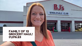 ÉPICERIE POUR UNE FAMILLE DE 13 PERSONNES ! 1 016,23 $