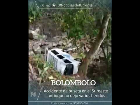 Accidente de buseta cerca de bolombolo