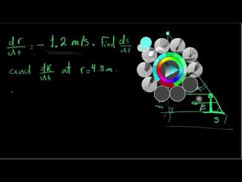 Related Time Rates - التفاضل والتكامل لغات - للثانوية العامة - المنهج المصري - نفهم