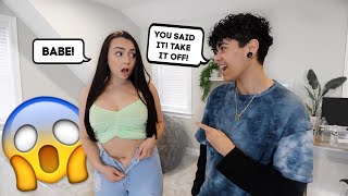 If You Say BABE You Have To REMOVE A LAYER OF CLOTHING! *CHALLENGE*
