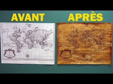 Comment vieillir du papier (Astuce facile et rapide) - Technique #1
