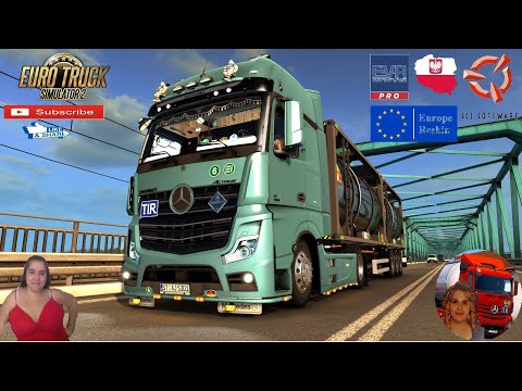 Euro Truck Simulator 2 (1.38) Mercedes Benz New Actros 2019 by Actros 5 Crew v1.4 + DLC's & Mods