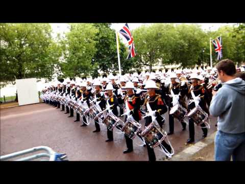Massed Bands of H.M. Royal Marines 07-06-12 The Mall