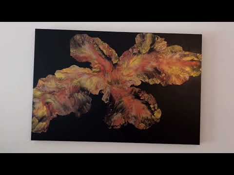 This METALLIC PAINTING TECHNIQUE is my absolute favorite! #acrylicpouring #fluidart #art 