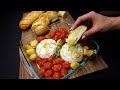 Baked Camembert With Roasted Cherry Tomatoes And Garlic