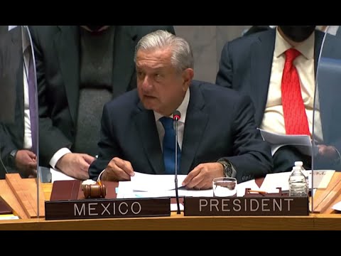 AMLO ESPERA QUE ONU IMPLEMENTE SU PLAN Y SE AYUDE A LOS POBRES DEL MUNDO
