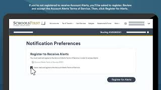 Account Alerts | SchoolsFirst FCU Online Banking Tutorial