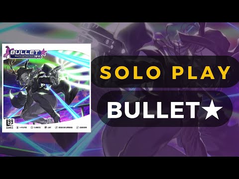 Bullet Star Board Game - Score Attack Mode Full Solo Playthrough  | DaniCha