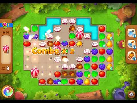 GardenScapes Level 3630 no boosters (18 moves)