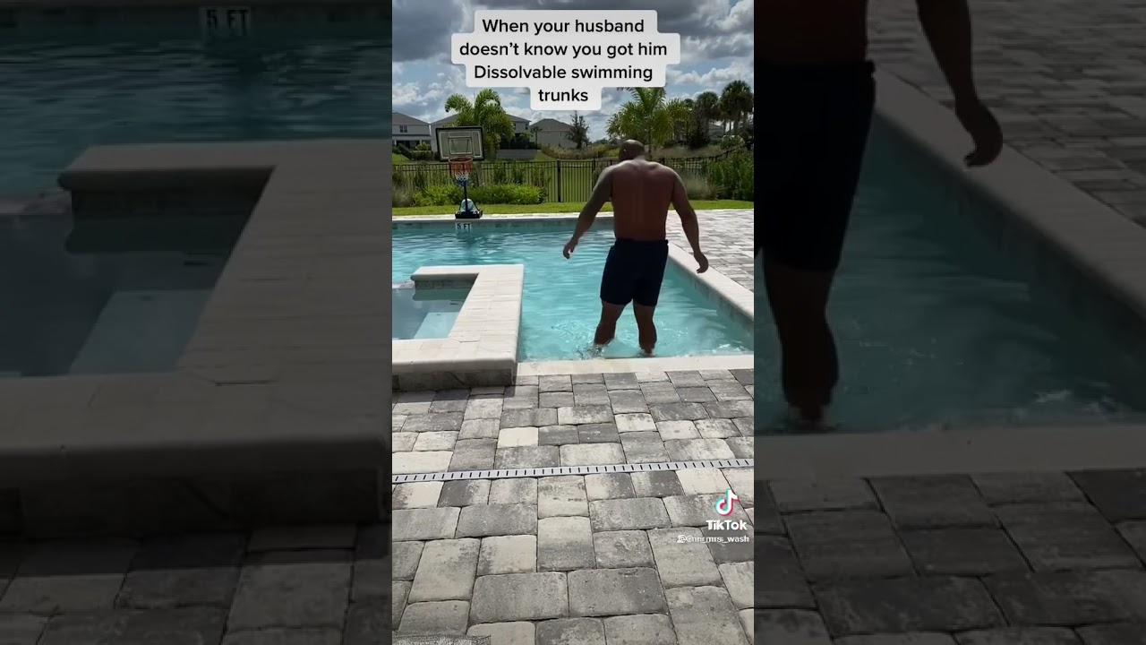 Watch video 😂😂😂Dissolvable swim trunks Now 😂😂😂Dissolvable swim trunks