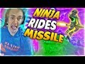 Ninja Rides A Guided Missile on Fortnite Battle Royale *BEST PLAYS* Fortnite FUNNY & Best Moments! Ninja Rides A Guided Missile on Fortnite Battle Royale *BEST PLAYS* Fortnite FUNNY & Best Moments!