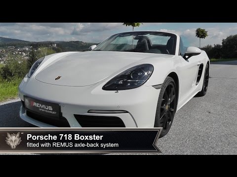 Porsche 718 Boxster with REMUS axle-back system