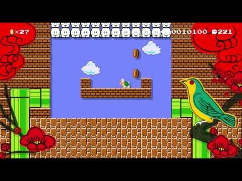 シンプルなどうくつコース　　　Koopa Troopa Cave by ウタコ - SUPER MARIO MAKER - NO COMMENTARY 1AW 1ax