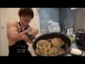 身体に良すぎる最高ハンバーグ夕食作り!