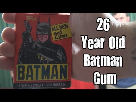 Is It Expired? - 26 Year Old Batman Gum w/ Chuck From The Bronx