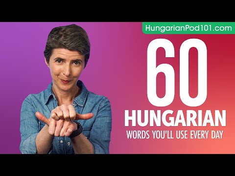 60 Hungarian Words You'll Use Every Day - Basic Vocabulary #46