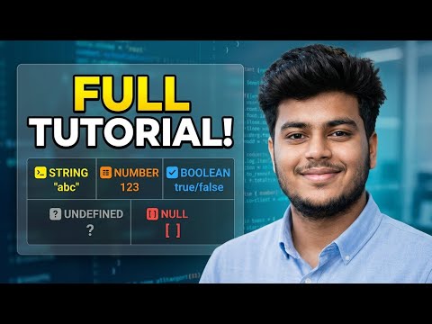 Data Types Full Tutorial String Number Boolean Undefined Null Data Types Explained