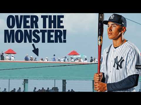 OVER THE MONSTER! Yankees No. 1 prospect George Lombard Jr. homers in Spring Training!