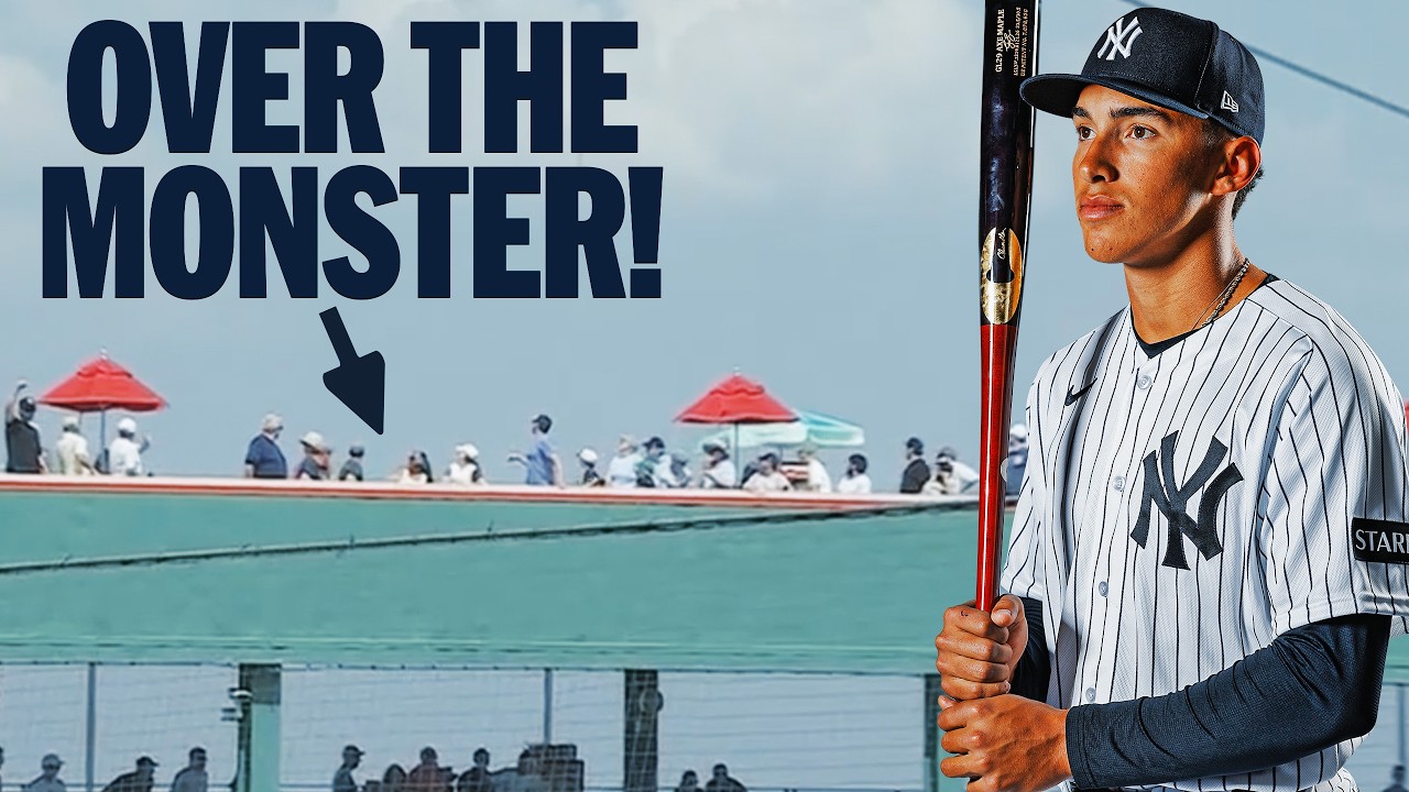 OVER THE MONSTER! Yankees No. 1 prospect George Lombard Jr. homers in Spring Training!