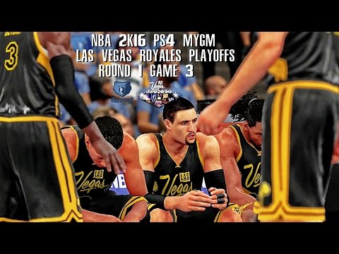 NBA 2K16 PS4 Las Vegas MYGM Playoffs R1G3 - Finished Them Early!