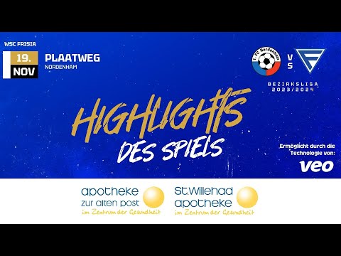 19.11.2023 | 1.FC Nordenham - WSC Frisia | Bezirksliga Weser-Ems II 2023/2024