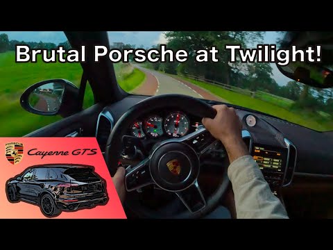 POV Porsche Cayenne GTS at TWILIGHT | Adrenaline Rushing Drive Vibes with Beats!