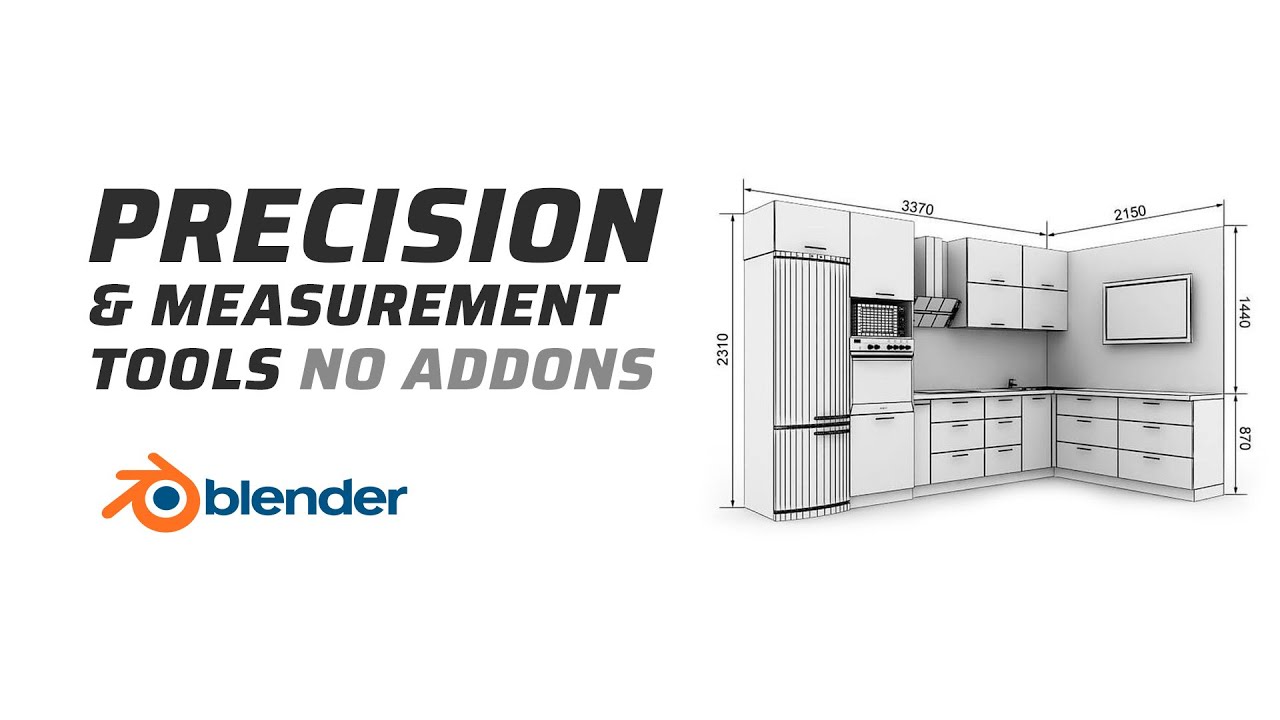 Modeling with precise measurements in Blender. Top tips. No addons.