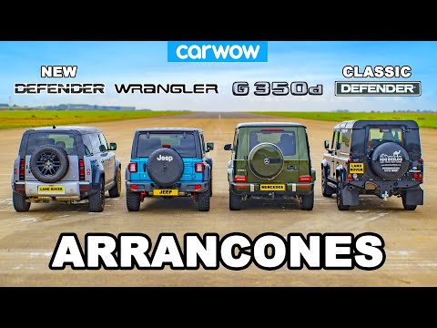Mercedes G350 vs Jeep vs NUEVO & VIEJO Defender: ¡ARRANCONES!