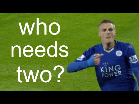 Jamie Vardy only needs one touch...
