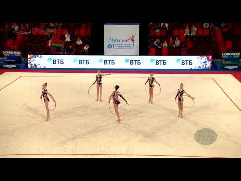 Belarus (BLR) - 2019 Rhythmic Junior Worlds, Moscow (RUS) - Qualifications 5 Hoops