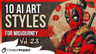 10 Midjourney Styles Prompt Tips: Vol 23 (Chinese & Japanese Inspired!)